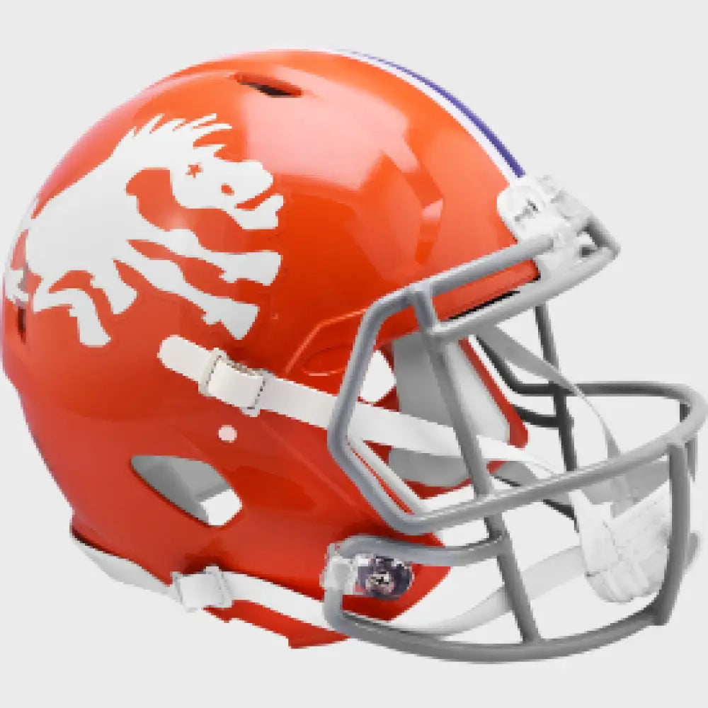 Denver Broncos Full Size Authentic 1966 Speed Throwback Football Helmet - NFL - Helmets