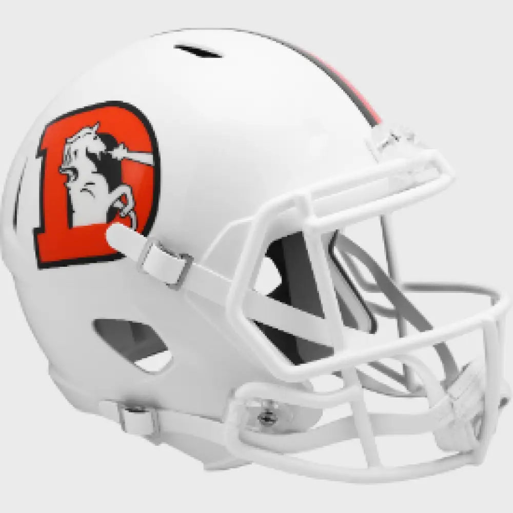 Denver Broncos Full Size Speed Replica Football Helmet 2023 Snowcapped - NFL - Helmets