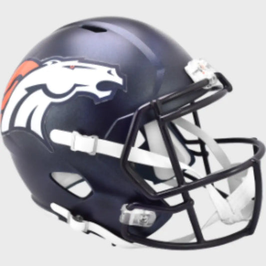 Denver Broncos Full Size Speed Replica Football Helmet 2024 Primary - NFL - Helmets