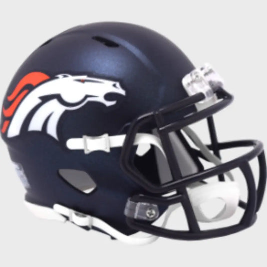 Denver Broncos NFL Mini Speed Football Helmet 2024 Primary - Helmets