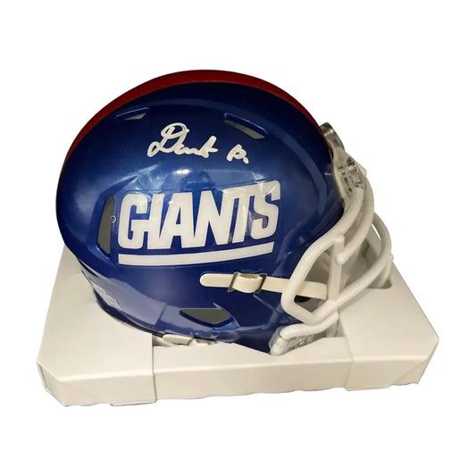 Deonte Banks Autographed Color Rush Mini Helmet - Beckett Auth - Football Memorabilia
