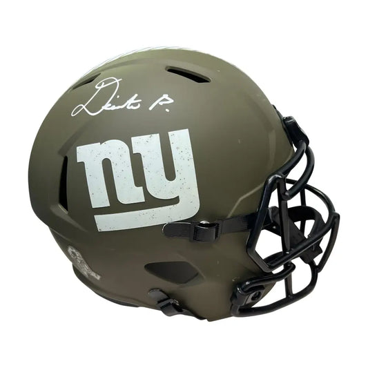 Deonte Banks Autographed Salute Replica Helmet - Beckett Auth - Football Memorabilia