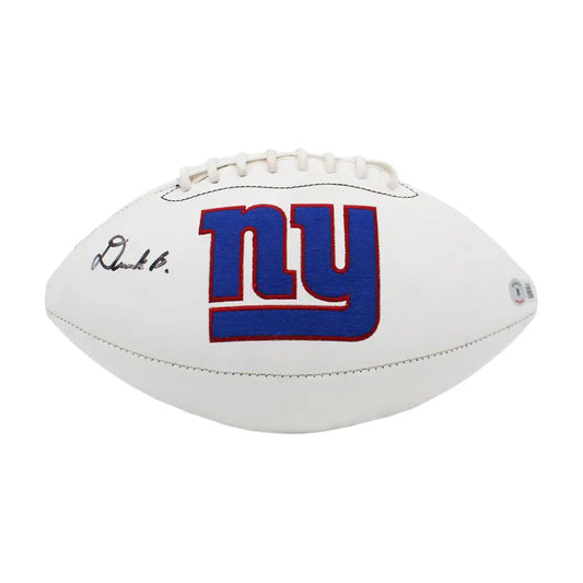 Deonte Banks Autographed Wislon NY Giants Logo Football - Football Memorabilia