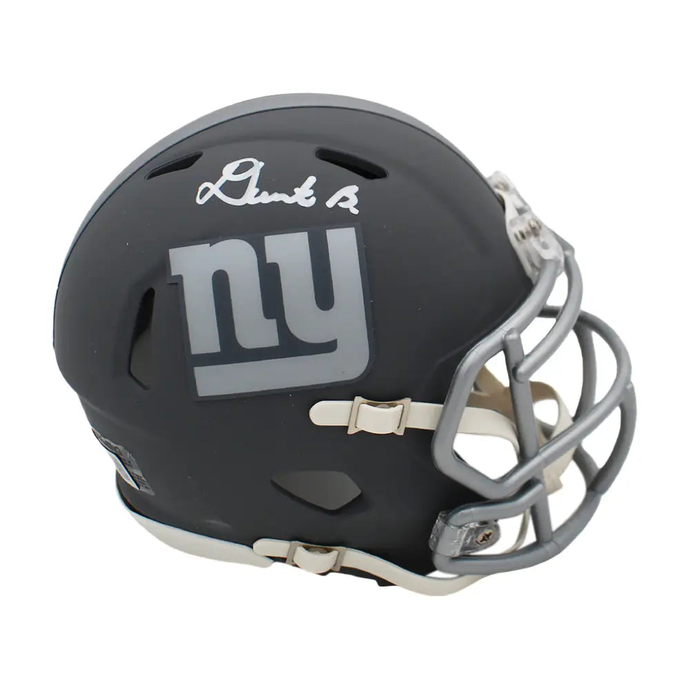 Deonte Banks NY Giants Slate Autographed Mini Helmet - Football Memorabilia