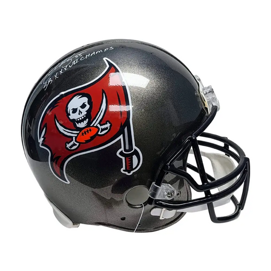 Derrick Brooks Autographed Hand Signed Tampa Bay Buccaneers 97-13 VSR4 Full Size Authentic Football Helmet - SB Champs