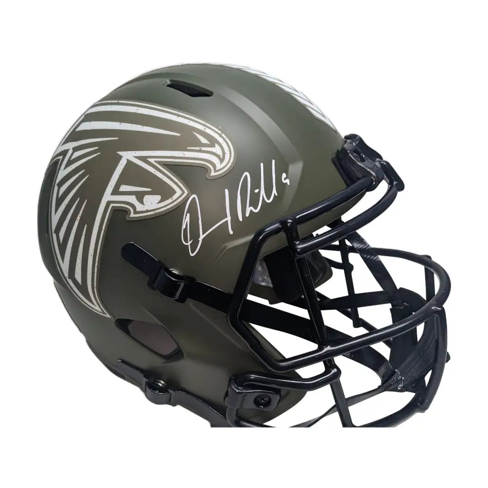 Desmond Ridder Autographed Falcons Salute Replica Full Size Helmet - BAS - Football Memorabilia