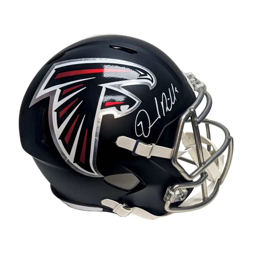 Desmond Ridder Autographed Falcons Speed Replica Full Size Helmet - BAS - Football Memorabilia