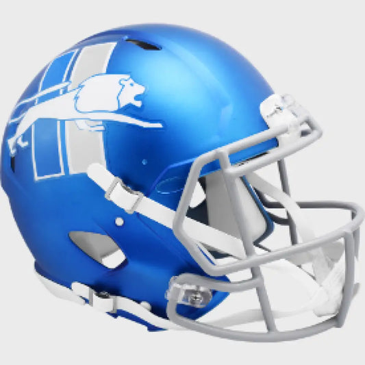 Detroit Lions Full Size Authentic Speed Football Helmet 2023 Alternate On-Field - NFL - Helmets