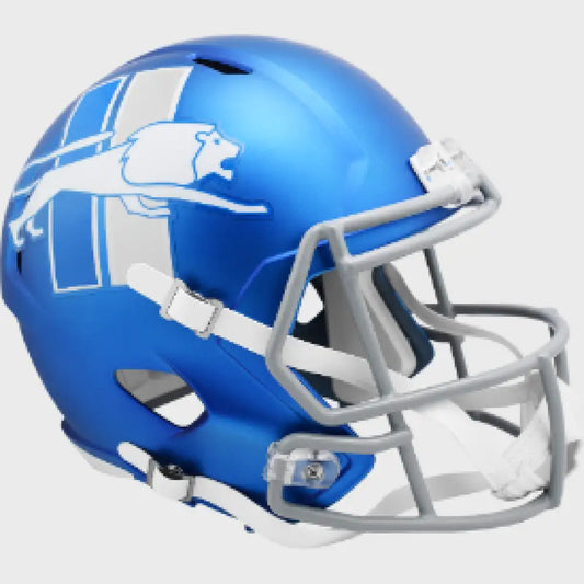 Detroit Lions Full Size Speed Replica Football Helmet 2023 Alternate On-Field - NFL - Helmets