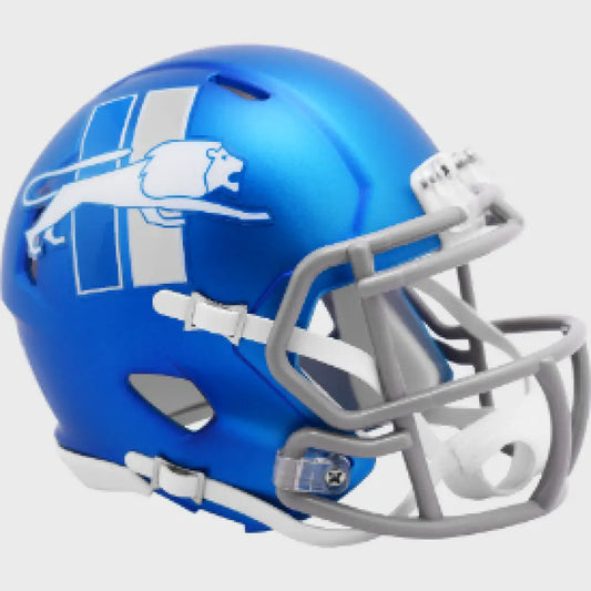 Detroit Lions NFL Mini Speed Football Helmet 2023 Alternate On-Field - Helmets