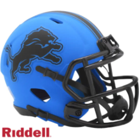 Detroit Lions NFL Mini Speed Football Helmet RAVE - Helmets