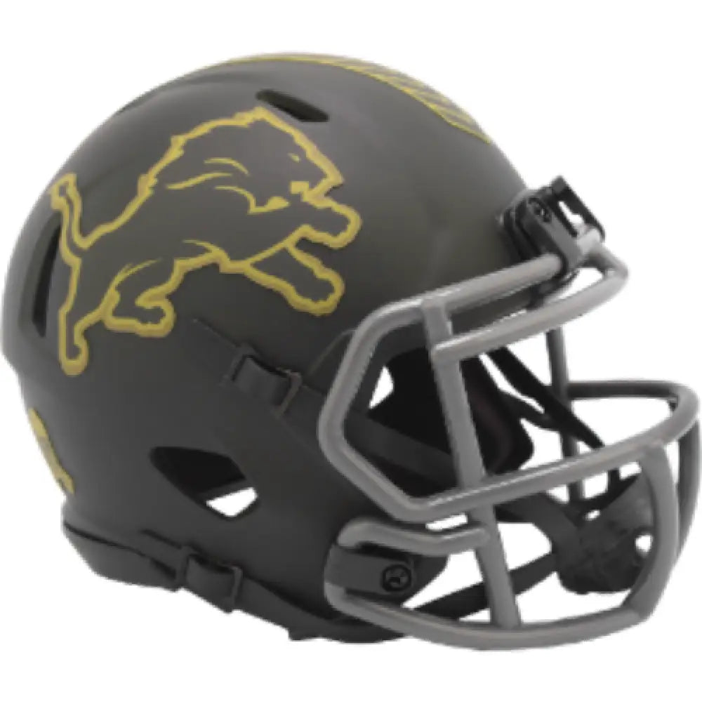 Detroit Lions NFL SALUTE TO SERVICE 4 Mini Speed Football Helmet NFL - Helmets