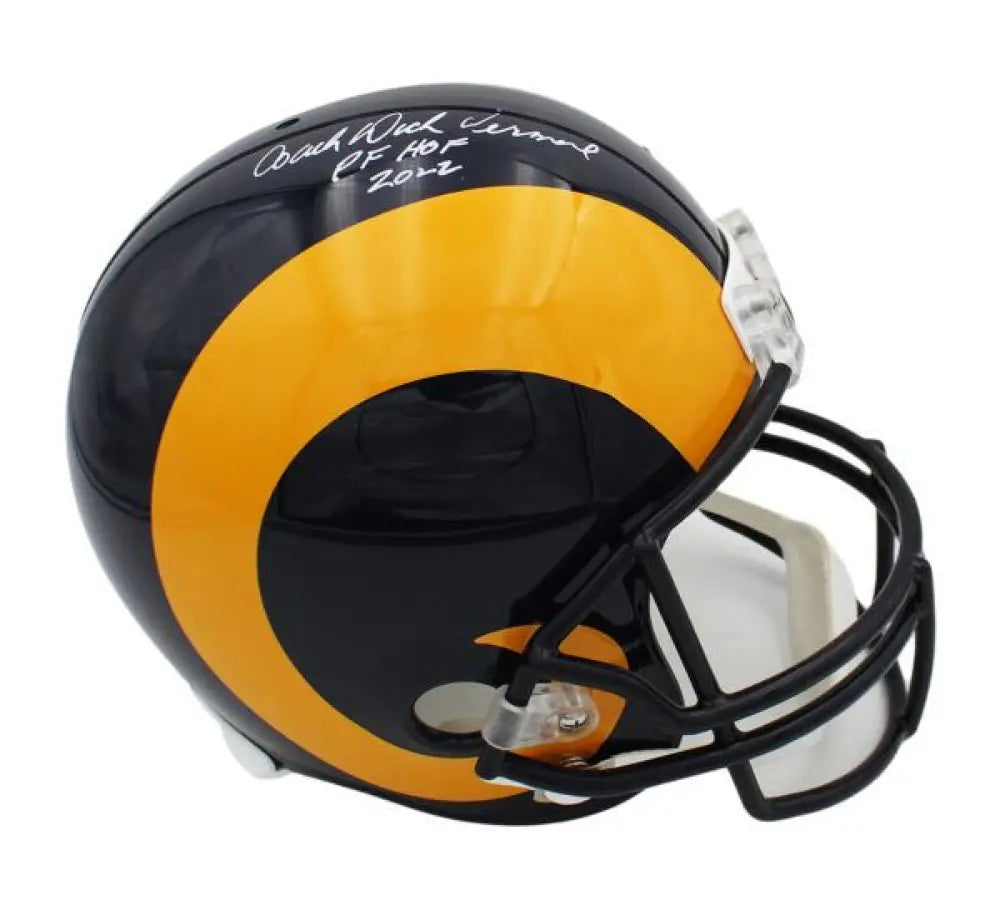 Dick Vermeil Autographed Los Angeles Rams F/S Replica Helmet - JSA - Football Memorabilia