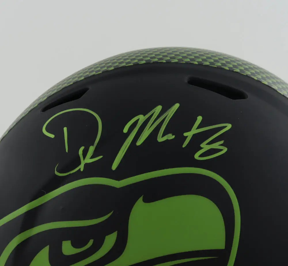 DK Metcalf Autographed Seattle Seahawks Eclipse Speed Full-Size Football Helmet - Football Memorabilia