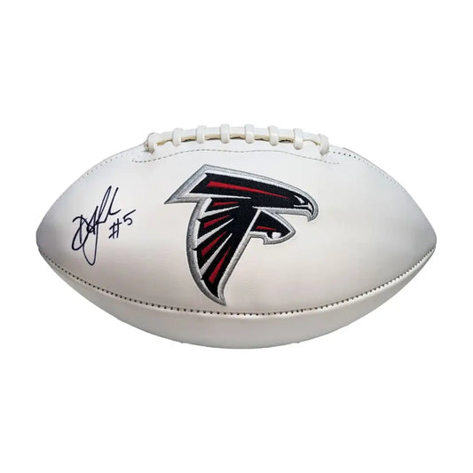 Drake London Autographed Atlanta Falcons Logo Football - BAS - Football Memorabilia
