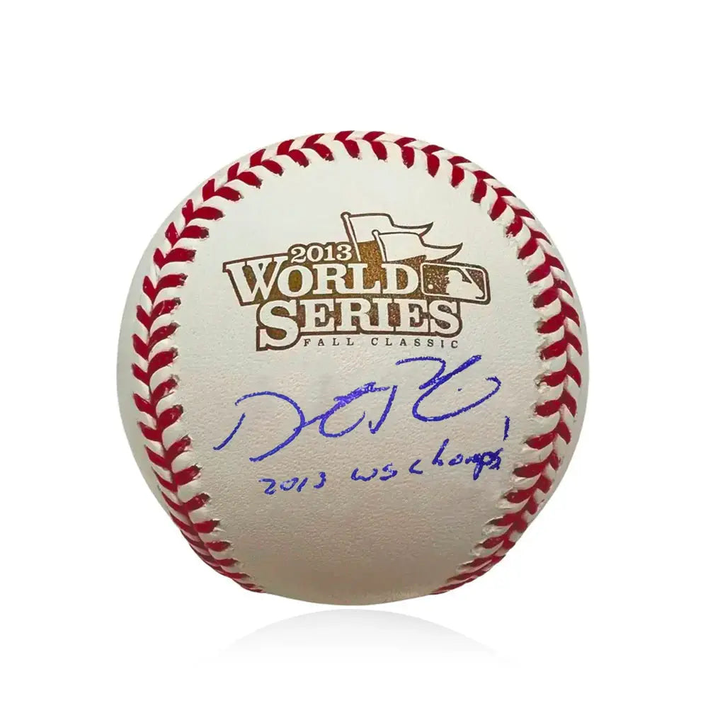Dustin Pedroia Boston Red Sox Autographed 2013 World Series Baseball Inscribed World Series Champs - Baseball