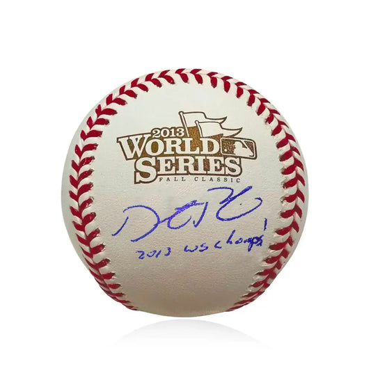 Dustin Pedroia Boston Red Sox Autographed 2013 World Series Baseball Inscribed World Series Champs - Baseball