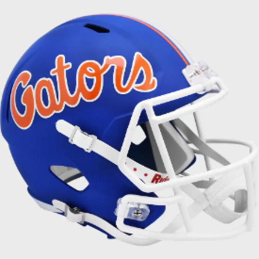 Florida Gators Full Size Speed Replica Football Helmet Matte Blue - NCAA - Helmets