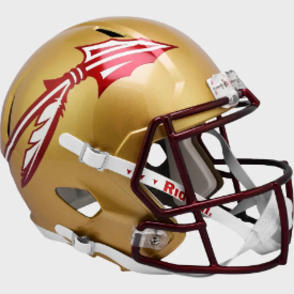 Florida State Seminoles Full Size Speed Replica Football Helmet Metallic Paint - NCAA - Helmets