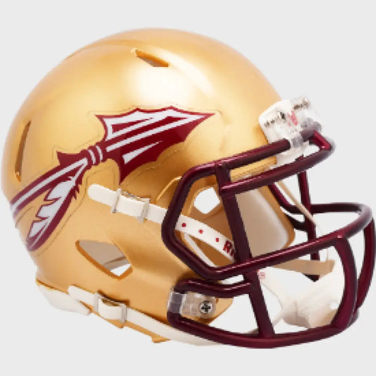 Florida State Seminoles NCAA Mini Speed Football Helmet Metallic Paint - Helmets