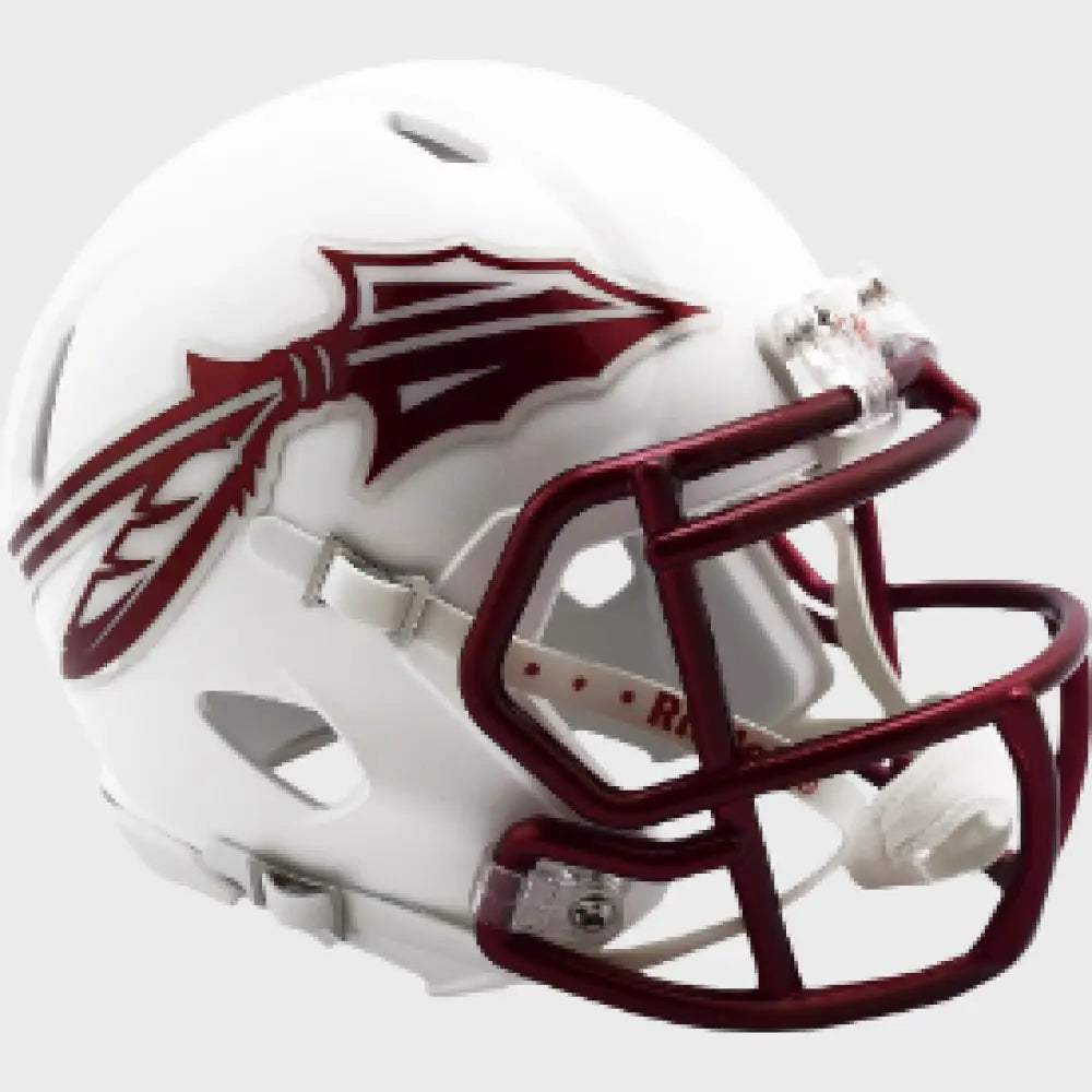 Florida State Seminoles NCAA Mini Speed Football Helmet White 2023 - NCAA - Helmets