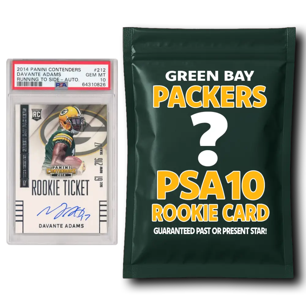 Green Bay Packers PSA 10 Graded Rookie Card Mystery Pack - Football Mystery