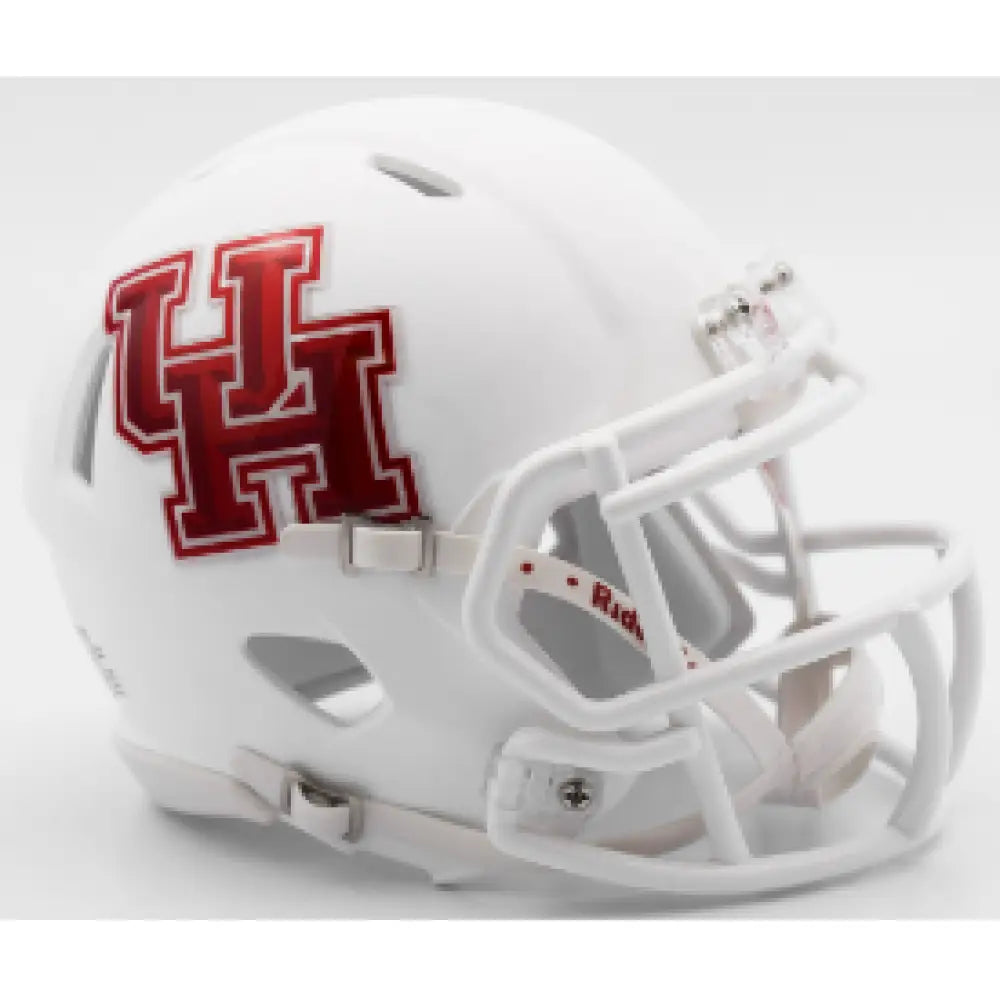 Houston Cougars NCAA Mini Speed Football Helmet Matte White - NCAA - Helmets