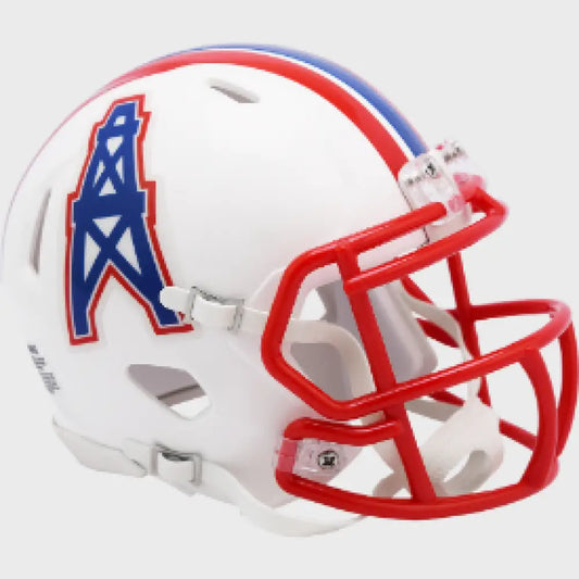 Houston Oilers 1981 to 1998 Riddell Mini Speed Throwback Helmet - NFL - Helmets