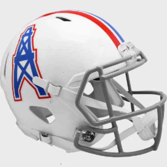 Houston Oilers Full Size Authentic 1975 to 1980 Speed Throwback Football Helmet - NFL - Helmets