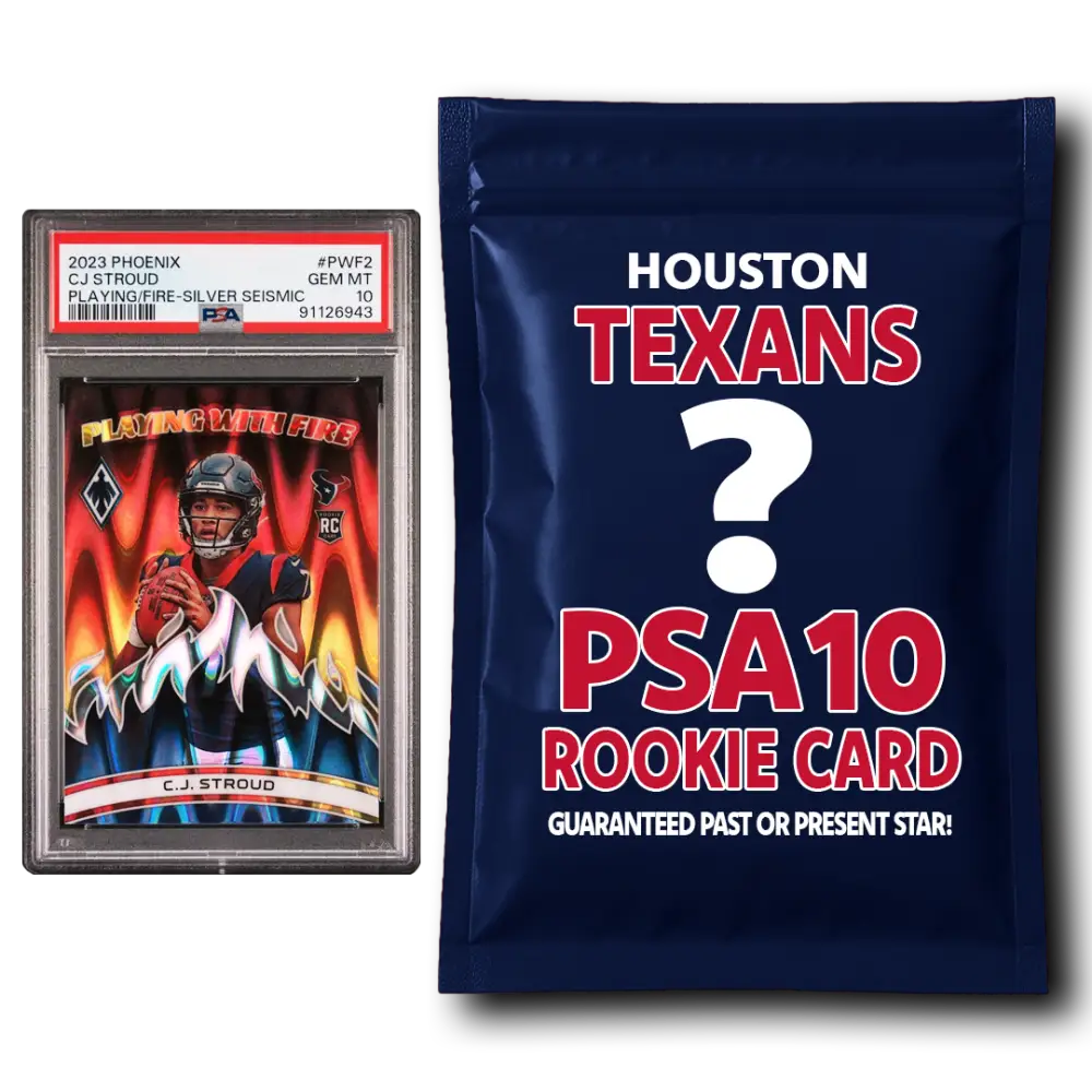 Houston Texans PSA 10 Graded Rookie Card Mystery Pack - Football Mystery