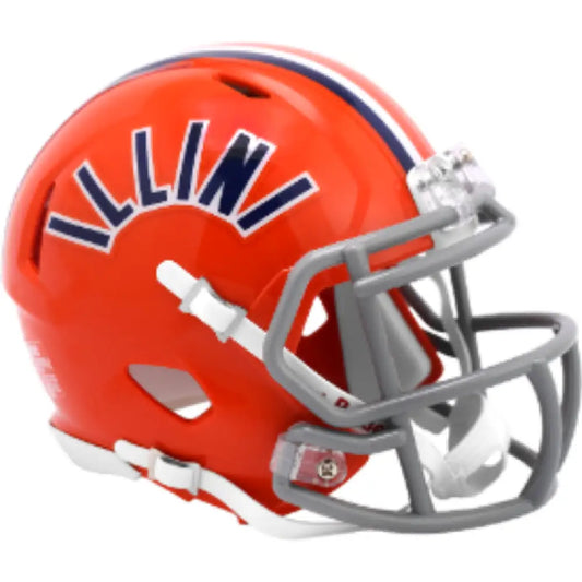 Illinois Fighting Illini NCAA Mini Speed Football Helmet 1971-1987 - NCAA - Helmets