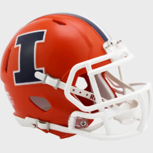 Illinois Fighting Illini NCAA Mini Speed Football Helmet Orange - NCAA - Helmets