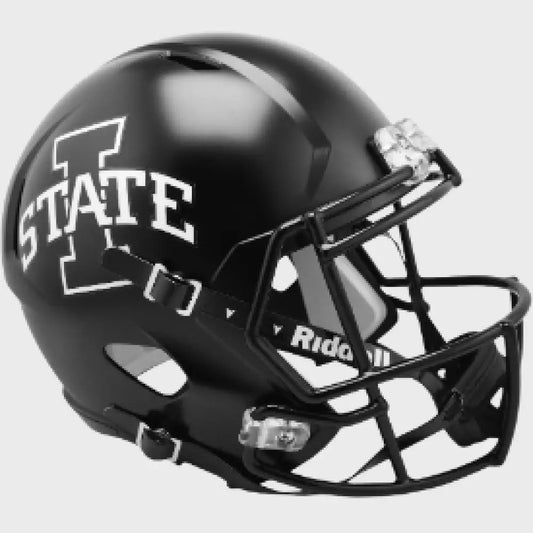 Iowa State Cyclones Full Size Speed Replica Football Helmet Satin Black - NCAA - Helmets