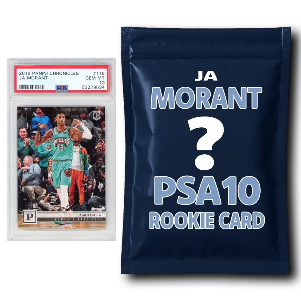 Ja Morant PSA 10 Graded Rookie Basketball Card Mystery Pack - Basketball Mystery