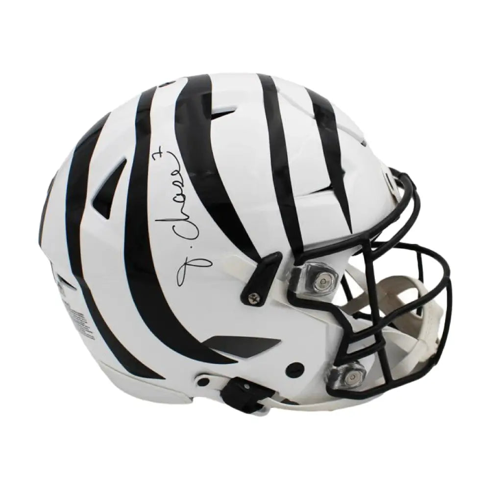 Ja’Marr Chase Autographed Bengals Full Size Authentic On-Field Alternative SpeedFlex Helmet - Football Memorabilia