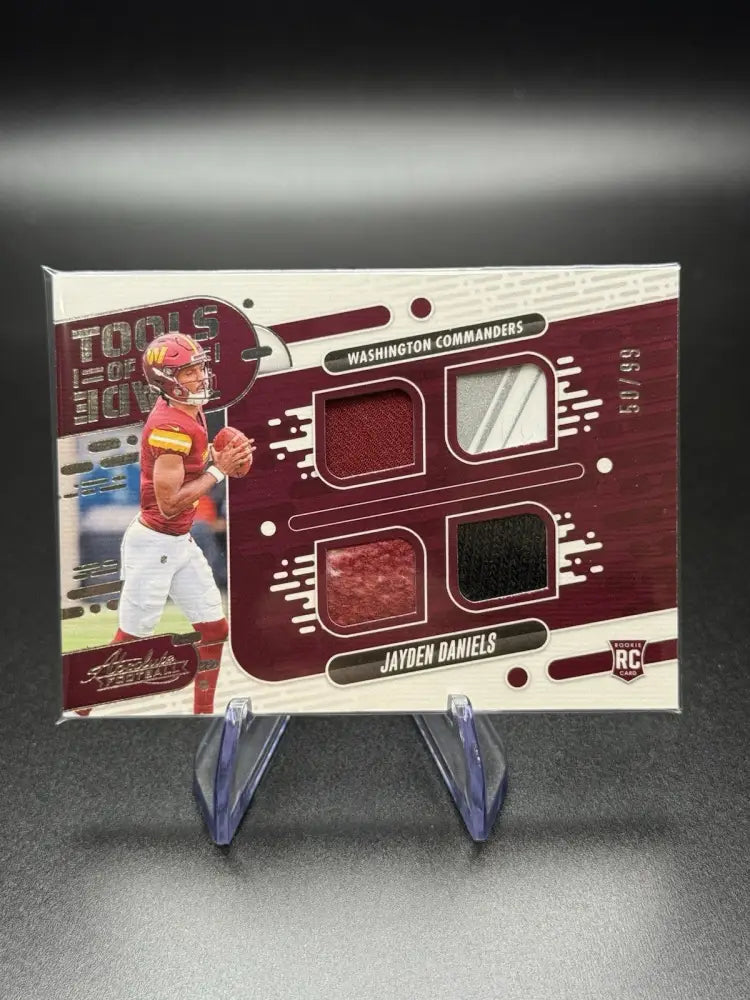 Jayden Daniels 2024 Panini Absolute Tools of the Trade RC Quad Patch 50/99