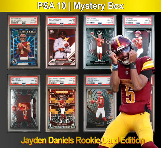 Jayden Daniels PSA 10 Graded Football Rookie Card Mystery Pack - Football Mystery