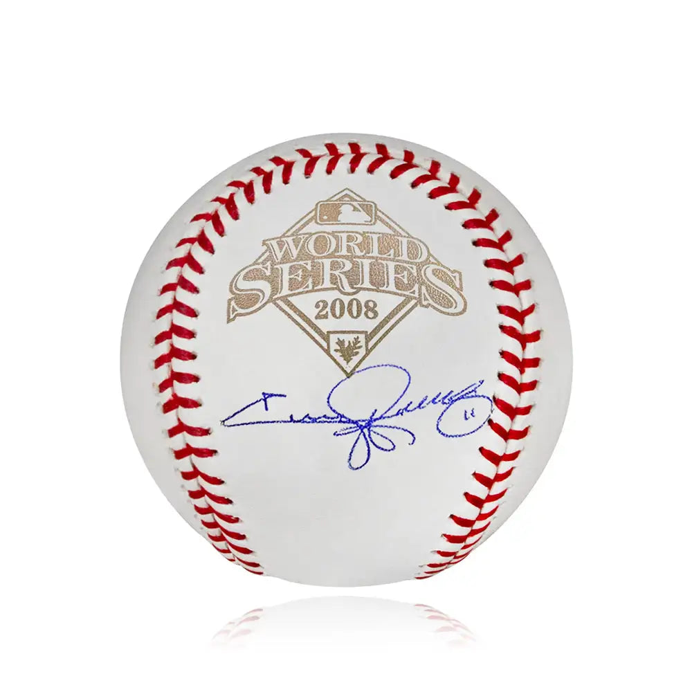 Jimmy Rollins Philadelphia Phillies Autographed 2008 World Series Major League Baseball - PSA - Baseball Memorabilia