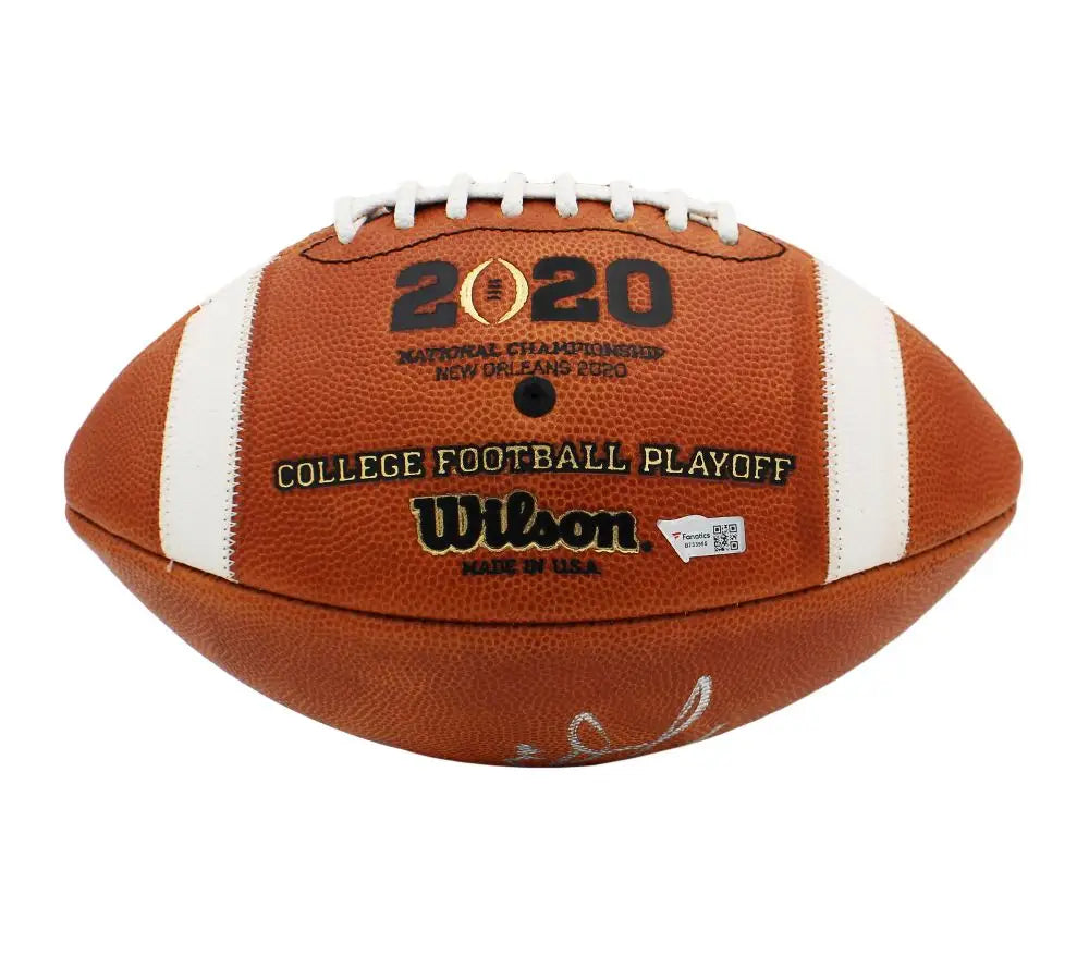 Joe Burrow Autographed CFP LSU National Champions 2019 Official Football - Football Memorabilia