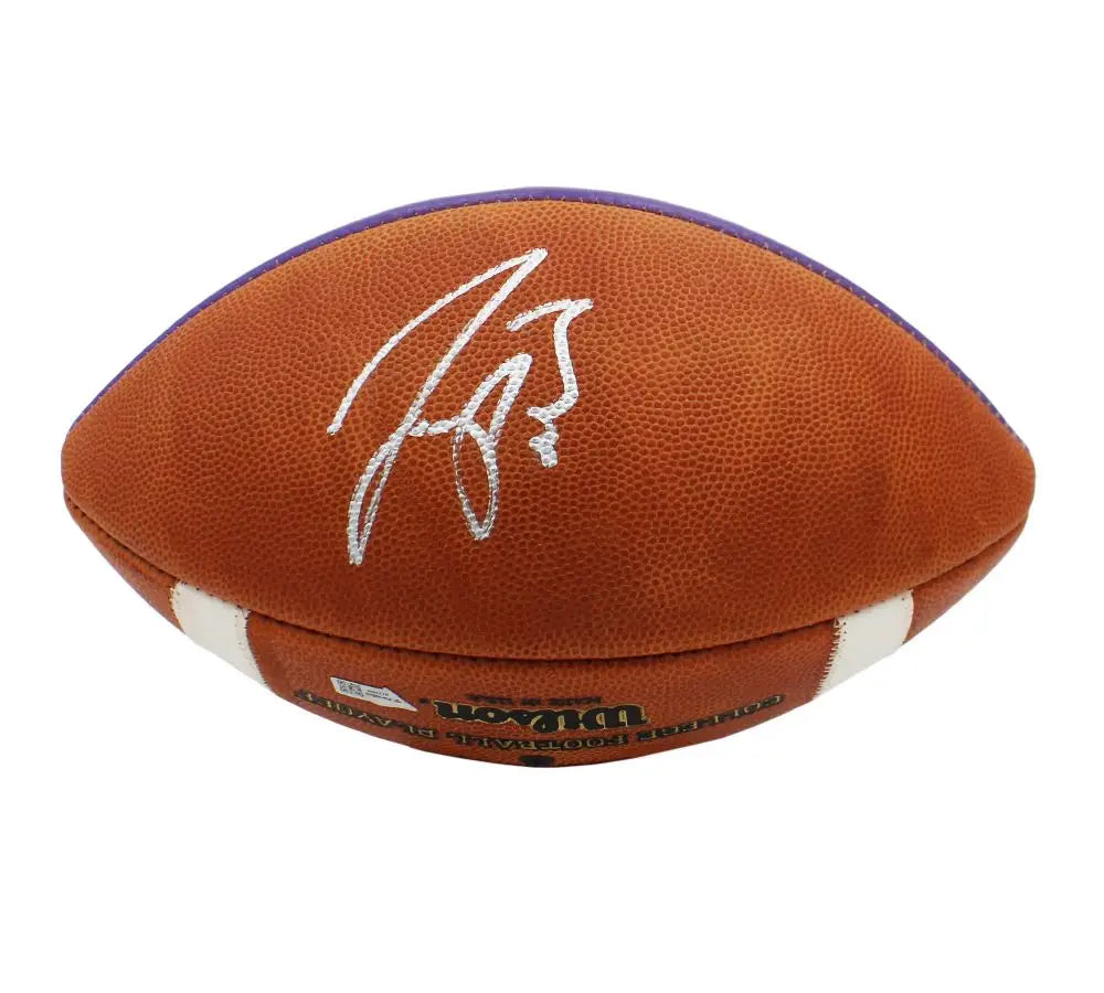 Joe Burrow Autographed CFP LSU National Champions 2019 Official Football - Football Memorabilia