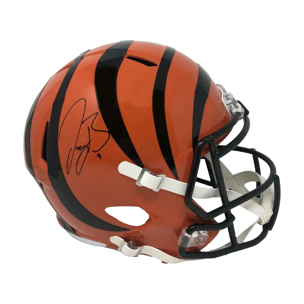 Joe Burrow Autographed Cincinnati Bengals Full Size Replica Speed Helmet - Football Memorabilia