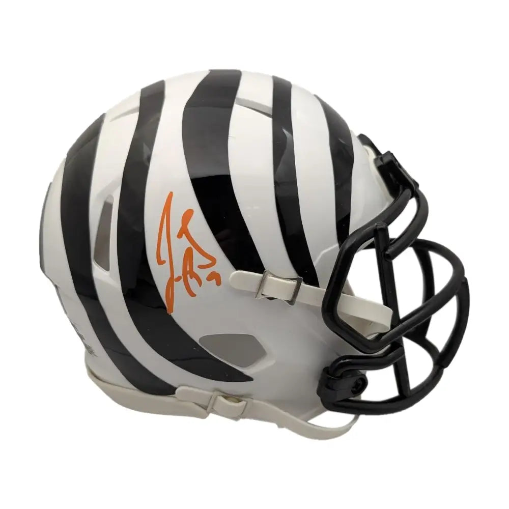 Joe Burrow Autographed Cincinnati Bengals OFA Speed Mini Helmet - Football Memorabilia