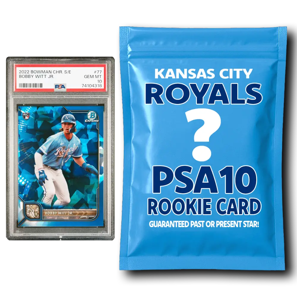 Kansas City Royals PSA 10 Graded Rookie Card Mystery Pack - Baseball Mystery Boxes – Sealed Packs Cards & Collectibles