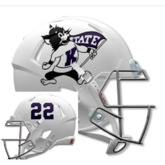 Kansas State Wildcats Full Size Authentic Speed Football Helmet Willie Wildcat - NCAA - Helmets