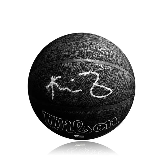 Kevin Garnett Autographed Boston Celtics NBA 75th Anniversary Black Basketball - Basketball Memorabilia