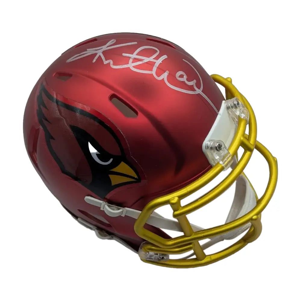 Kurt Warner Autographed Cardnials Blaze Mini Helmet - Fanatics Auth - Football Memorabilia
