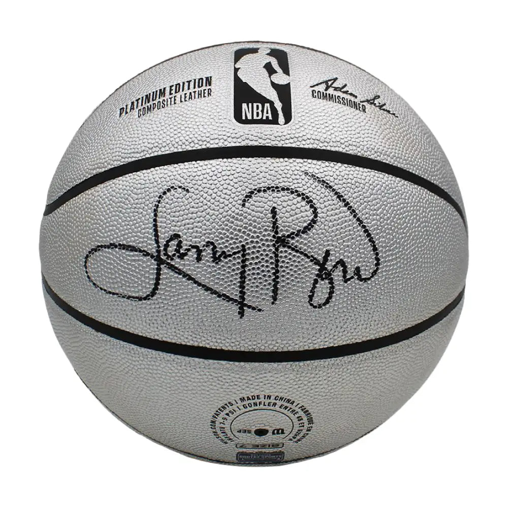 Larry Bird Autographed Wilson Platinum Basketball - JSA - Basketball Memorabilia