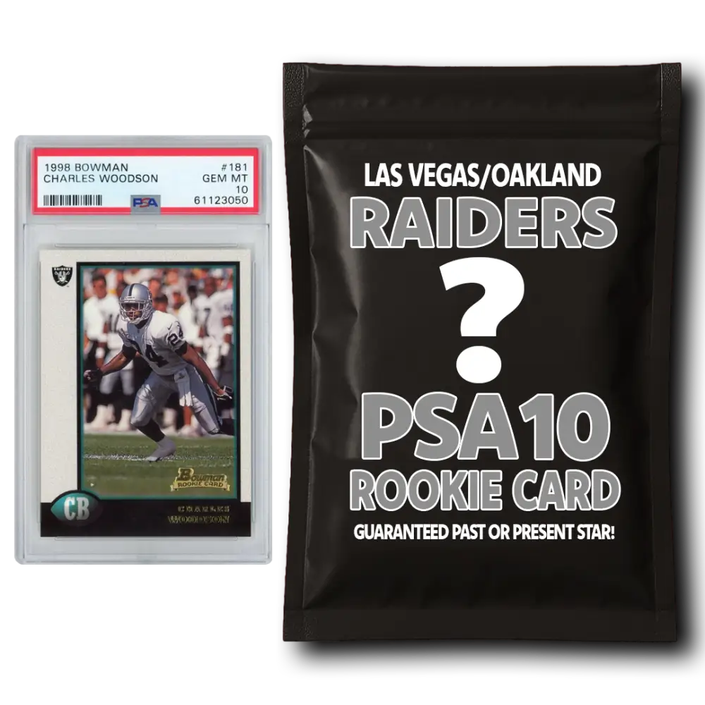 Las Vegas Raiders PSA 10 Graded Rookie Card Mystery Pack - Football Mystery