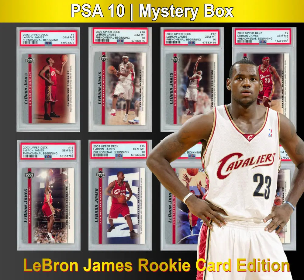 LeBron James PSA 10 Graded Basketball Rookie Card Mystery Pack - Basketball Mystery
