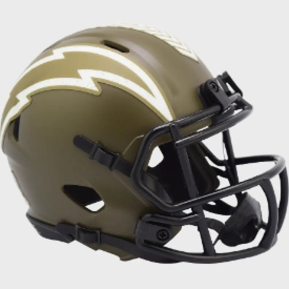 Los Angeles Chargers SALUTE TO SERVICE Mini Speed Football Helmet - NFL - Helmets